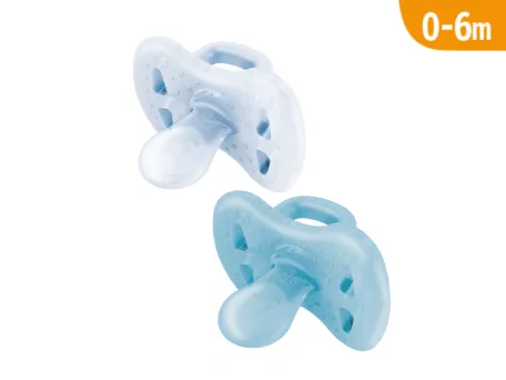 CIUCCI J BIMBI JOY SUCCHIETTI ORTODONTICI 2 PZ. IN SILICONE MEDICALE CON CONTENITORE STERILIZZANTE