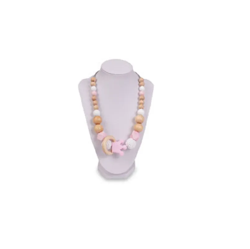 PICCI COLLANA DA DENTIZIONE IN LEGNO E SILICONE - immagine 3
