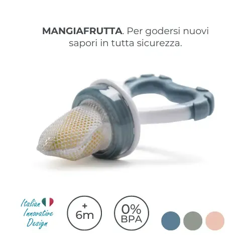 NUVITA SUCCHIETTO MANGIAFRUTTA E MASSAGGIAGENGIVE 2 IN 1 FLAVORILLO 6 MESI + - immagine 4