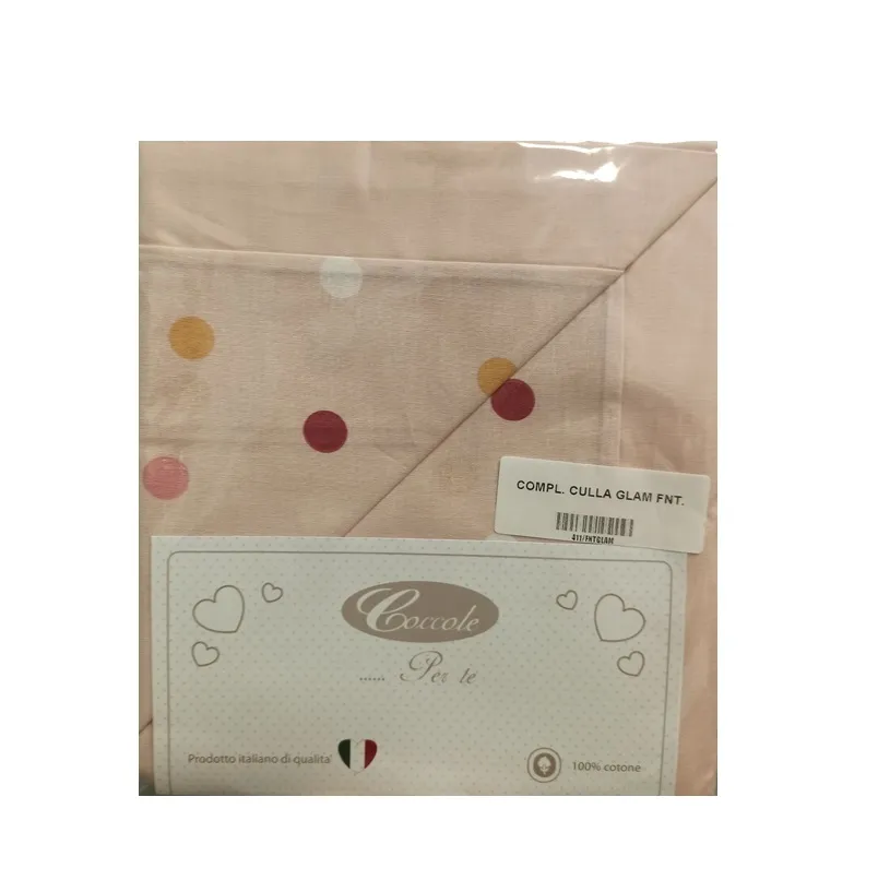 COCCOLE SET LENZUOLA STAMPATE PER CULLA GLAM DI AZZURRA DESIGN X MATERASSI 65 X 75 - immagine 4