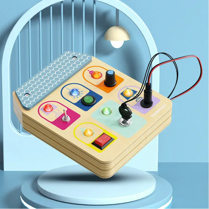 TOP BRIGHT GIOCO EDUCATIVO INTERRUTTORE DELLA LUCE PLAY MONTESSORI 36 MESI + - immagine 2