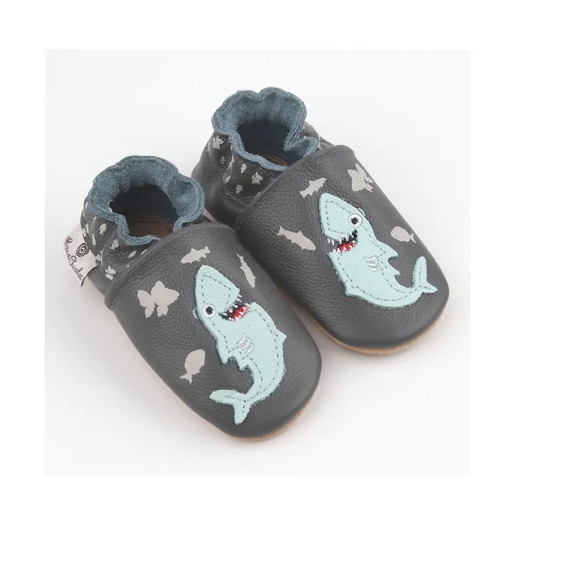 ROSE ET CHOCOLAT SCARPINE EFFETTO SCALZO SOFT SOLE HUNGRY SHARK GREY - immagine 3