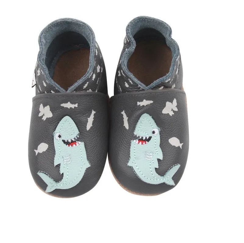 ROSE ET CHOCOLAT SCARPINE EFFETTO SCALZO SOFT SOLE HUNGRY SHARK GREY
