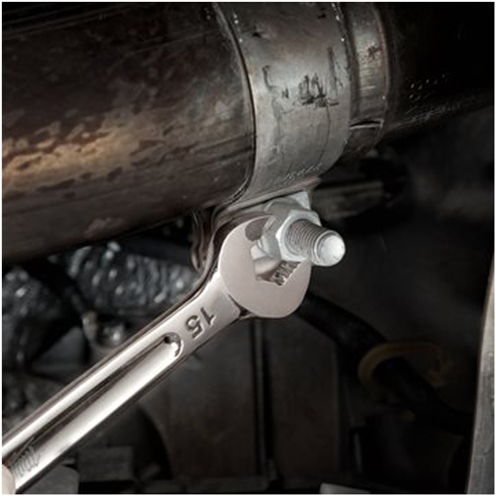 Serie 7 Chiavi Combinate Fisse Stella MILWAUKEE Forchetta Poligonali MAX BITE™ dalla 8 alla 17 con Supporto 4932464257 - immagine 9