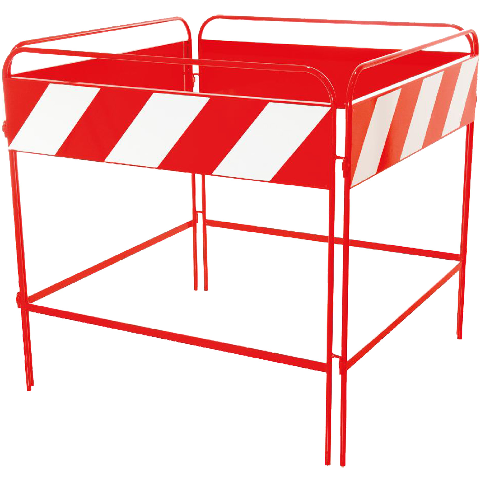 Barriera di Recinzione per Chiusini 100×100 cm SISAS Transenna Sicurezza Stradale Modulare Set 4 pezzi