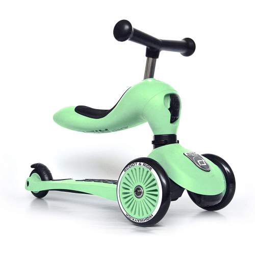 Monopattino 2 in 1 Verde Kiwi “HIGHWAYKICK 1” – Scoot and Ride
