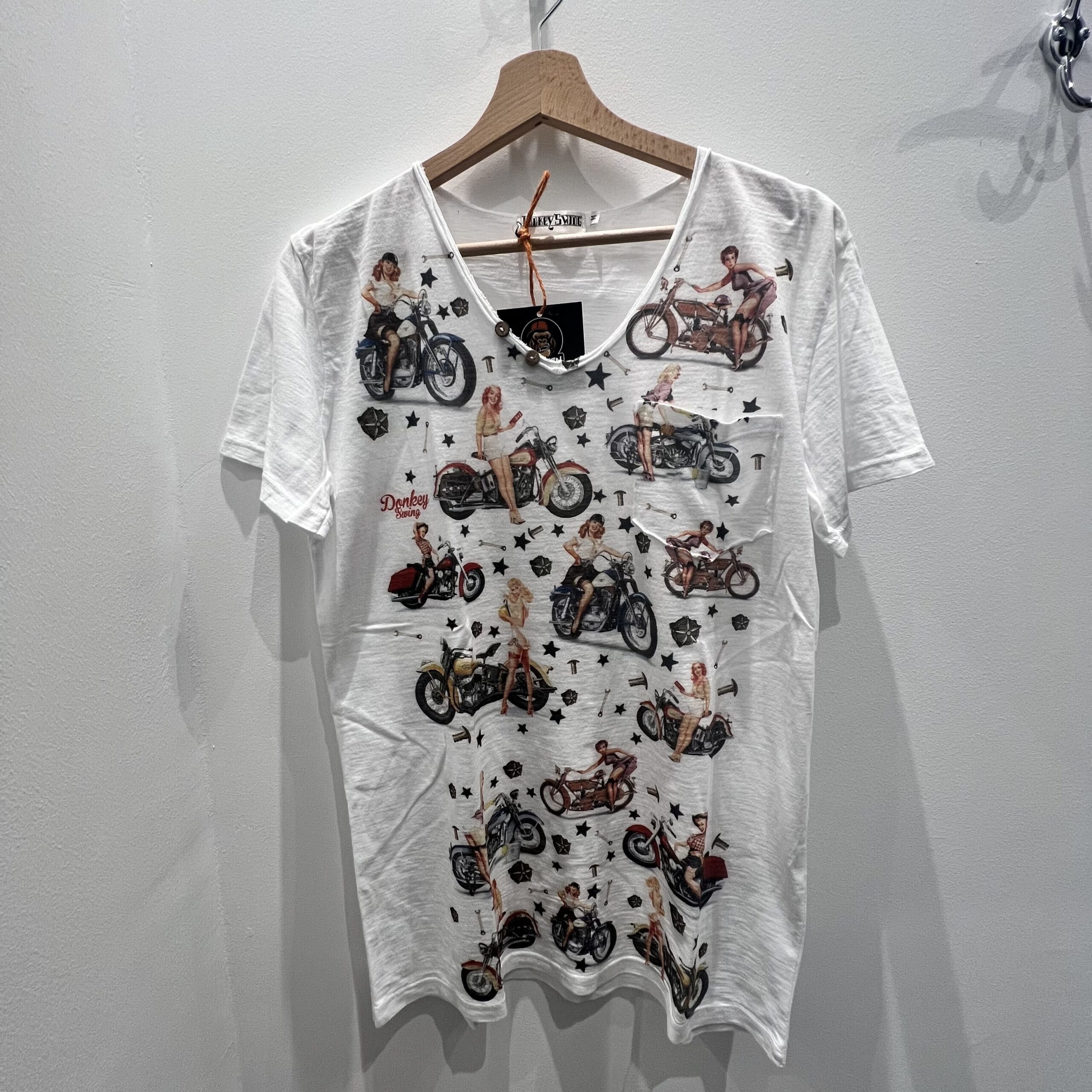 T-shirt All Over Pinup Moto - immagine 2