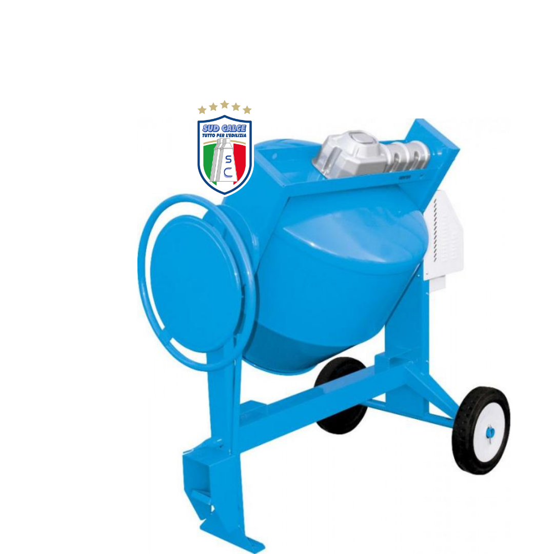 Betoniera Polieri Tech Pc 140 Monofase Polieri a bicchiere silenziata hp 0,75-ribaltamento a pignone-